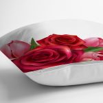 Özel Tasarım Gül Desenli Dijital Baskılı Modern Yastık Kırlent Kılıfı Realhomes