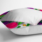 Özel Tasarım Çiçek Desenli Dijital Baskılı Modern Yastık Kırlent Kılıfı Realhomes