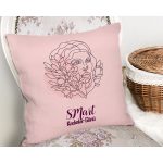 Özel Tasarım 8 Mart Kadın Silüetli Dijital Baskılı Modern Yastık Kırlent Kılıfı Realhomes