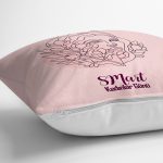 Özel Tasarım 8 Mart Kadın Silüetli Dijital Baskılı Modern Yastık Kırlent Kılıfı Realhomes