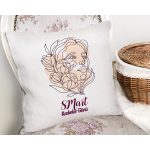 Özel Tasarım 8 Mart Kadın Silüetli Dijital Baskılı Modern Yastık Kırlent Kılıfı Realhomes