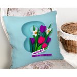 Özel Tasarım 8 March Happy Women's Day Dijital Baskılı Modern Yastık Kırlent Kılıfı Realhomes