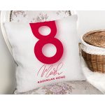 Özel Tasarım 8 Mart Kadınlar Günü Dijital Baskılı Modern Yastık Kırlent Kılıfı Realhomes