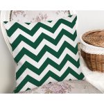 Yeşil Zizag Tasarımlı Dijital Baskılı Modern Yastık Kırlent Kılıfı Realhomes