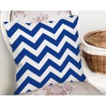 - Rh-K9393-Gorsel2 - Realhomes  Lacivert Zizag Tasarımlı Dijital Baskılı Dekoratif Yastık Kırlent Kılıfı Realhomes