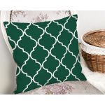 Yeşil Ogea Desenli Dijital Baskılı Dekoratif Yastık Kırlent Kılıfı Realhomes