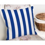 - Rh-K9405-Gorsel2 - Realhomes Lacivert Beyaz Düz Çizgi Tasarımlı Dijital Baskılı Dekoratif Yastık Kırlent Kılıfı Realhomes
