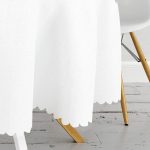 Pastel Mavi Gül Desenli Dijital Baskılı Yuvarlak Masa Örtüsü - Çap 140cm Realhomes