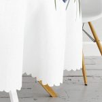 - MasaYuv-10074-Gorsel3 - Realhomes Pastel Mavi Gül Desenli Dijital Baskılı Modern Yuvarlak Masa Örtüsü - Çap 140cm Realhomes