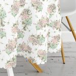 Çiçek Demetleri Özel Tasarım Dijital Baskılı Modern Yuvarlak Masa Örtüsü - Çap 140cm Realhomes