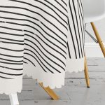 Soyut İlkel Desen Tasarımlı Dijital Baskılı Yuvarlak Masa Örtüsü - Çap 140cm Realhomes