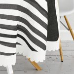 Soyut Tarzda Onedraw Çizimli Dijital Baskılı Modern Yuvarlak Masa Örtüsü - Çap 140cm Realhomes