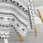 - MasaYuv-10327-Gorsel3 - Realhomes İskandinav Desenli Etnik Tasarımlı Dijital Baskılı Modern Yuvarlak Masa Örtüsü - Çap 140cm Realhomes