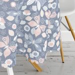 Renkli Kelebek Motifli Dijital Baskılı Yuvarlak Masa Örtüsü - Çap 140cm Realhomes