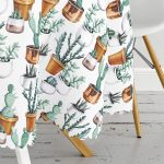 - MasaYuv-2004-Gorsel3 - Realhomes Kaktüs Baskılı Dijital Yuvarlak Masa Örtüsü - Çap 140cm Realhomes