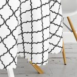 Siyah Beyaz Ogea Desenli Yuvarlak Masa Örtüsü - Çap 140cm Realhomes