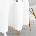 Özel Tasarım İsimli Çiçek Desenli Dijital Baskılı Yuvarlak Masa Örtüsü - Çap 140cm Realhomes