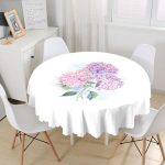 Realhomes Özel Tasarım Dijital Baskılı Modern Yuvarlak Masa Örtüsü - Çap 140cm Realhomes