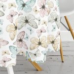 - MasaYuv-2187-Gorsel3 - Realhomes Renkli Kelebek Temalı Dijital Baskılı Yuvarlak Masa Örtüsü - Çap 140cm Realhomes