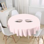 Realhomes Özel Tasarım Dijital Baskılı Modern Yuvarlak Masa Örtüsü - Çap 140cm Realhomes