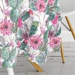 Mint Yeşili Çöl Bitkisi Modern Yuvarlak Masa Örtüsü - Çap 140cm Realhomes