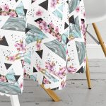 - MasaYuv-2439-Gorsel3 - Realhomes Düzensiz Geometrik Şekiller Dijital Baskılı Yuvarlak Masa Örtüsü - Çap 140cm Realhomes