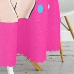 Realhomes Özel Tasarım Dijital Baskılı Modern Yuvarlak Masa Örtüsü - Çap 140cm Realhomes