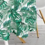 Mint Yeşili Kavaniçe Motifli Yuvarlak Masa Örtüsü - Çap 140cm Realhomes