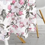 - MasaYuv-2472-Gorsel3 - Realhomes Toplu Kavaniçe Çiçek Baskılı Dijital Baskılı Yuvarlak Masa Örtüsü - Çap 140cm Realhomes