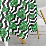 - MasaYuv-2533-Gorsel3 - Realhomes  Zigzag Zebra Temalı Dijital Baskılı Yuvarlak Masa Örtüsü - Çap 140cm Realhomes