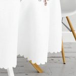 Soluk Çiçek Motifli Modern Baskılı Yuvarlak Masa Örtüsü - Çap 140cm Realhomes