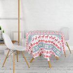 - MasaYuv-3068-Gorsel2 - Realhomes  Realhomes Dijital Baskılı Özel Tasarım Yuvarlak Masa Örtüsü - Çap 140cm Realhomes