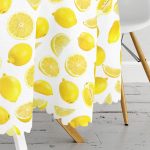 - MasaYuv-3094-Gorsel3 - Realhomes  Limon Desenli 3D Dijital Baskılı Yuvarlak Masa Örtüsü - Çap 140cm Realhomes