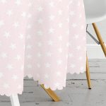 Yıldız Desenli Dijital Baskılı Yuvarlak Masa Örtüsü - Çap 140cm Realhomes