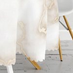 - MasaYuv-3150-Gorsel3 - Realhomes  Mermer Zeminli Modern Tasarım Yuvarlak Masa Örtüsü - Çap 140cm Realhomes