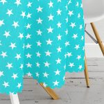 Modern Yıldız Desenli Dijital Baskılı Yuvarlak Masa Örtüsü - Çap 140cm Realhomes