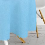 Mavi Pembe Ananas Desenli Modern Yuvarlak Masa Örtüsü - Çap 140cm Realhomes