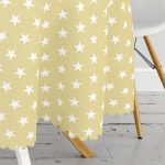 Modern Yıldız Desenli Dijital Baskılı Yuvarlak Masa Örtüsü - Çap 140cm Realhomes