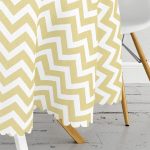 - MasaYuv-319-Gorsel3 - Realhomes  Zigzag Desen Dijital Baskılı Yuvarlak Masa Örtüsü - Çap 140cm Realhomes