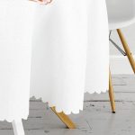 Coco Parfüm Tasarımlı Dijital Baskılı Modern Yuvarlak Masa Örtüsü - Çap 140cm Realhomes