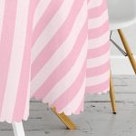 - MasaYuv-3409-Gorsel3 - Realhomes  Pembe Renklerin Uyumu Modern Tasarımlı Yuvarlak Masa Örtüsü - Çap 140cm Realhomes