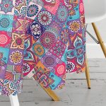 Realhomes Dijital Baskılı Özel Tasarım Yuvarlak Masa Örtüsü - Çap 140cm Realhomes