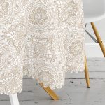 - MasaYuv-405-Gorsel3 - Realhomes  Realhomes Dijital Baskılı Yuvarlak Masa Örtüsü - Çap 140cm Realhomes