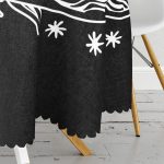 - MasaYuv-5001-Gorsel3 - Realhomes  Güneş Ay Yıldızlı Yuvarlak Masa Örtüsü - Çap 140cm Realhomes