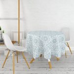 RealHomes Dijital Baskılı Yuvarlak Masa Örtüsü - Çap 140cm Realhomes