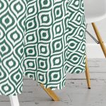 - MasaYuv-5116koyuyesil-Gorsel3 - Realhomes  Özel Tasarım Koyu Yeşil İkat Desenli Dijital Baskılı Yuvarlak Masa Örtüsü - Çap 140cm Realhomes