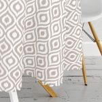 - MasaYuv-5116vizon-Gorsel3 - Realhomes  Özel Tasarım Vizon İkat Desenli Dijital Baskılı Yuvarlak Masa Örtüsü - Çap 140cm Realhomes