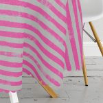 - MasaYuv-5237kolaj-Gorsel3 - Realhomes Çizgi Kolaj Motifli Modern Yuvarlak Masa Örtüsü - Çap 140cm Realhomes