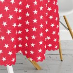 - MasaYuv-524-Gorsel3 - Realhomes Modern Yıldız Desenli Dijital Baskılı Yuvarlak Masa Örtüsü - Çap 140cm Realhomes