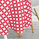 Kırmızı Özel Tasarımlı Dijital Baskılı Yuvarlak Masa Örtüsü - Çap 140cm Realhomes